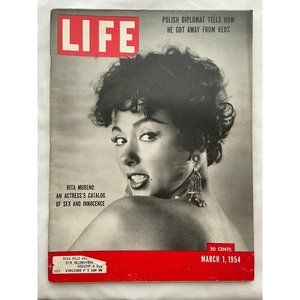 Rita Moreno LIFE Magazine- Mar 1 1954- Mau Mau Glenn Miller George Grosz - VG A